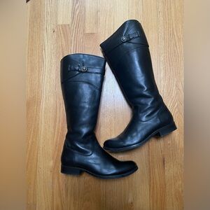 Limited Edition FRYE Black Leather Riding Boots 7
